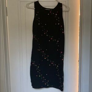 Black flowered dress